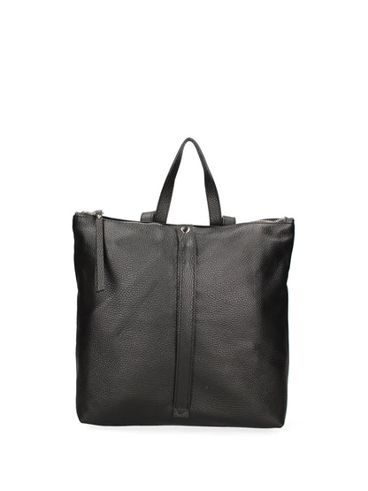 Borsa a mano convertibile in zaino da donna In Vera pelle | Roberta Rossi | RR220713723FBG-D28_NERO