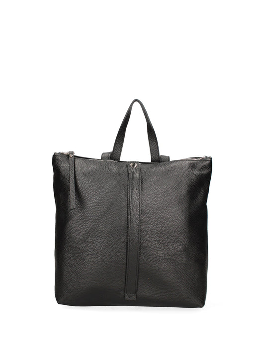 Borsa a mano convertibile in zaino da donna In Vera pelle | Roberta Rossi | RR220713723FBG-D28_NERO