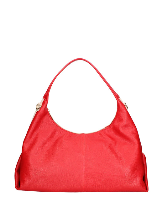 Borsa a spalla da donna In Vera pelle | Roberta Rossi | RR220723323FBG-D58_ROSSO+D37_LATTE