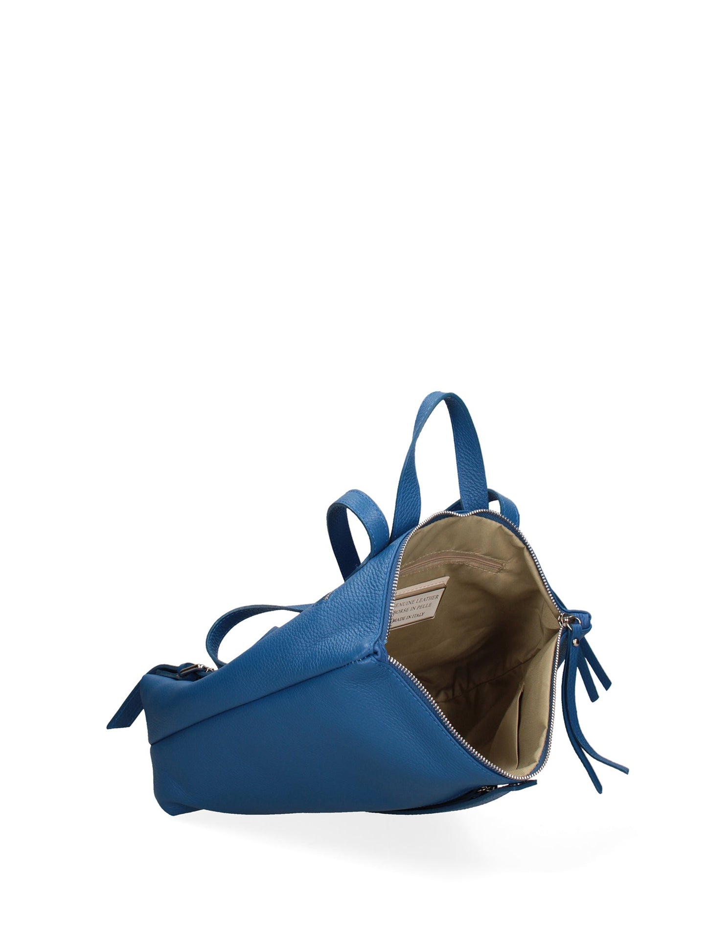 Borsa a mano convertibile in zaino da donna In Vera pelle