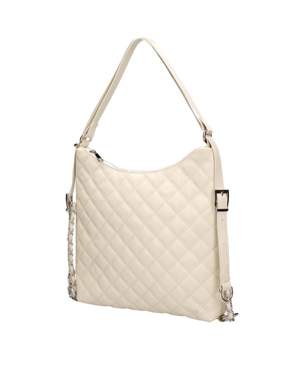 Borsa a spalla convertibile in zaino da donna In Vera pelle
