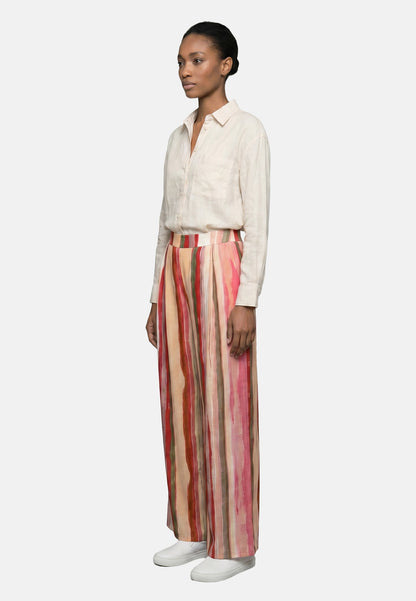 Pantaloni in Viscosa Fucsia