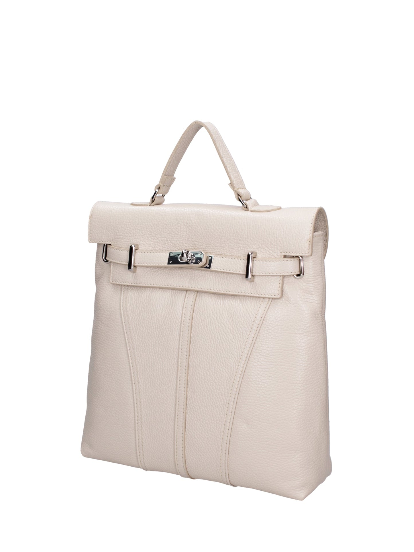 Borsa a mano convertibile in zaino da donna In Vera pelle