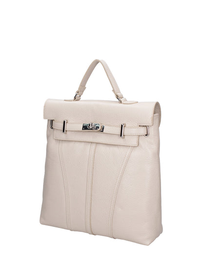 Borsa a mano convertibile in zaino da donna In Vera pelle