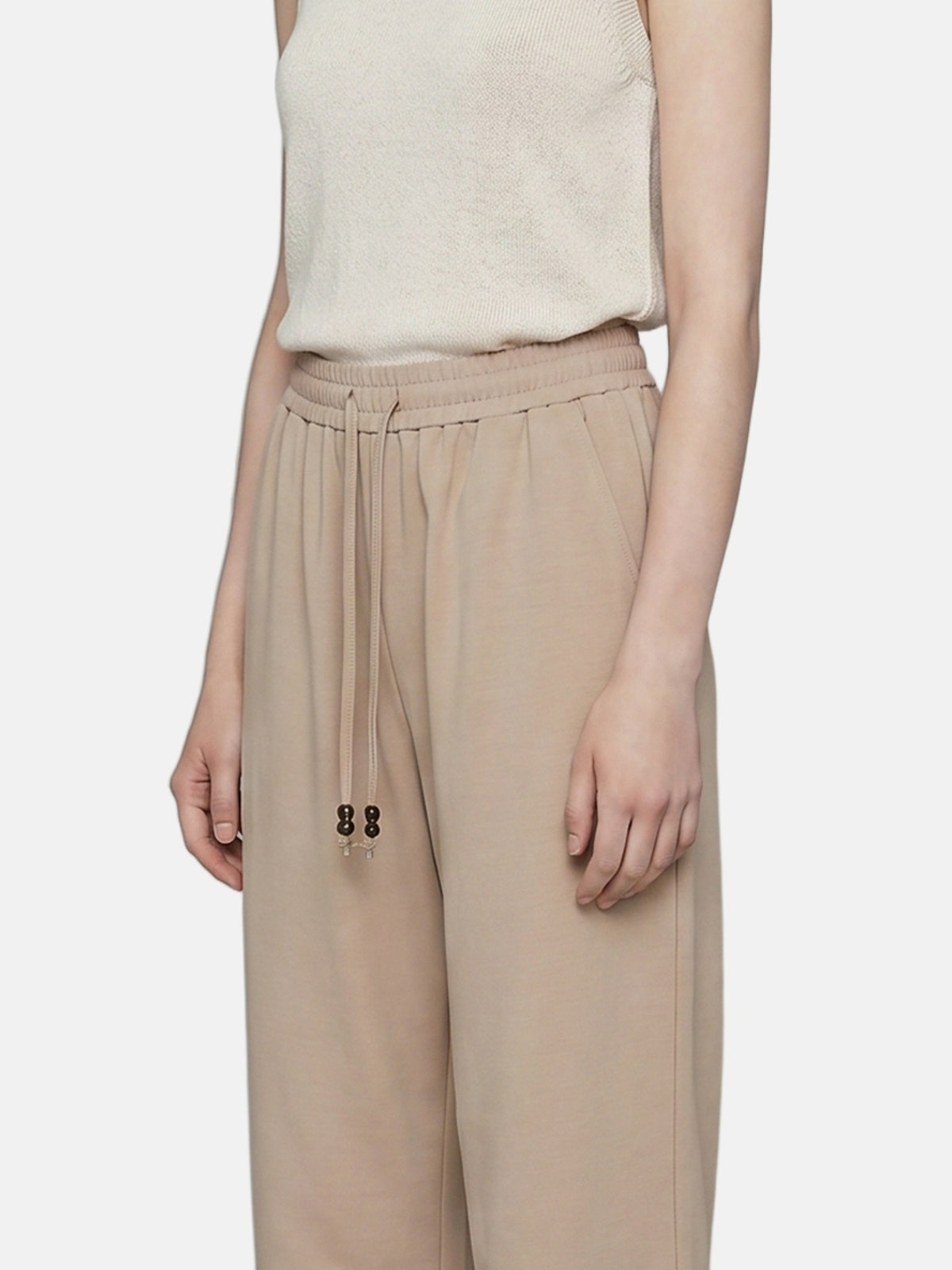 Pantaloni in Cotone Marrone