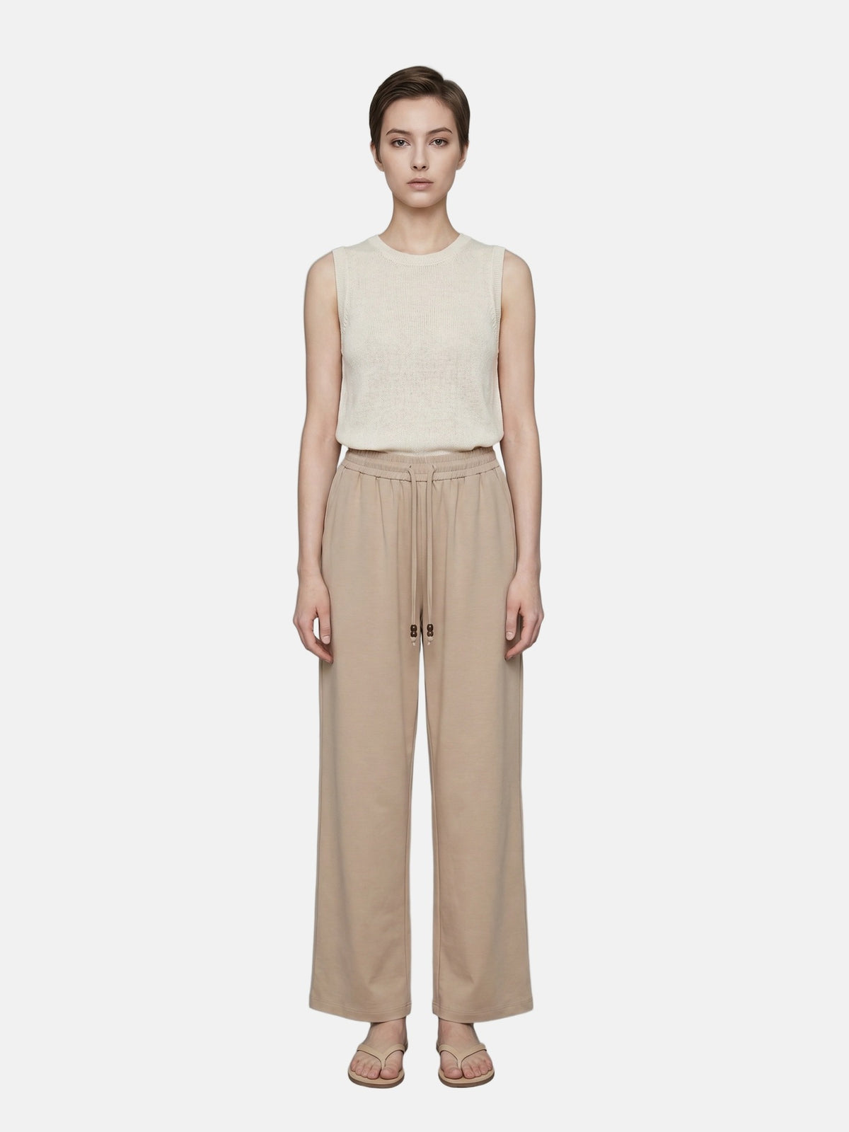 Pantaloni in Cotone Marrone