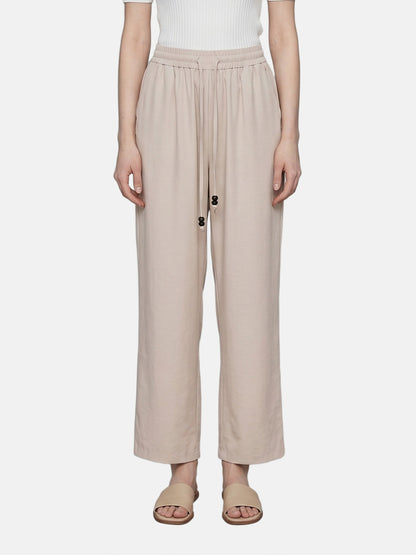 Pantaloni in Cotone Beige