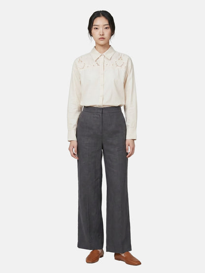 Camicia in Cotone Beige
