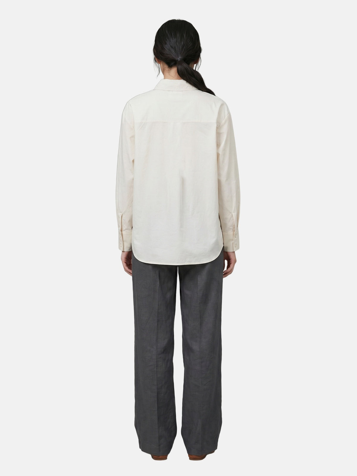 Camicia in Cotone Beige