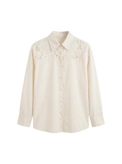 Camicia in Cotone Beige