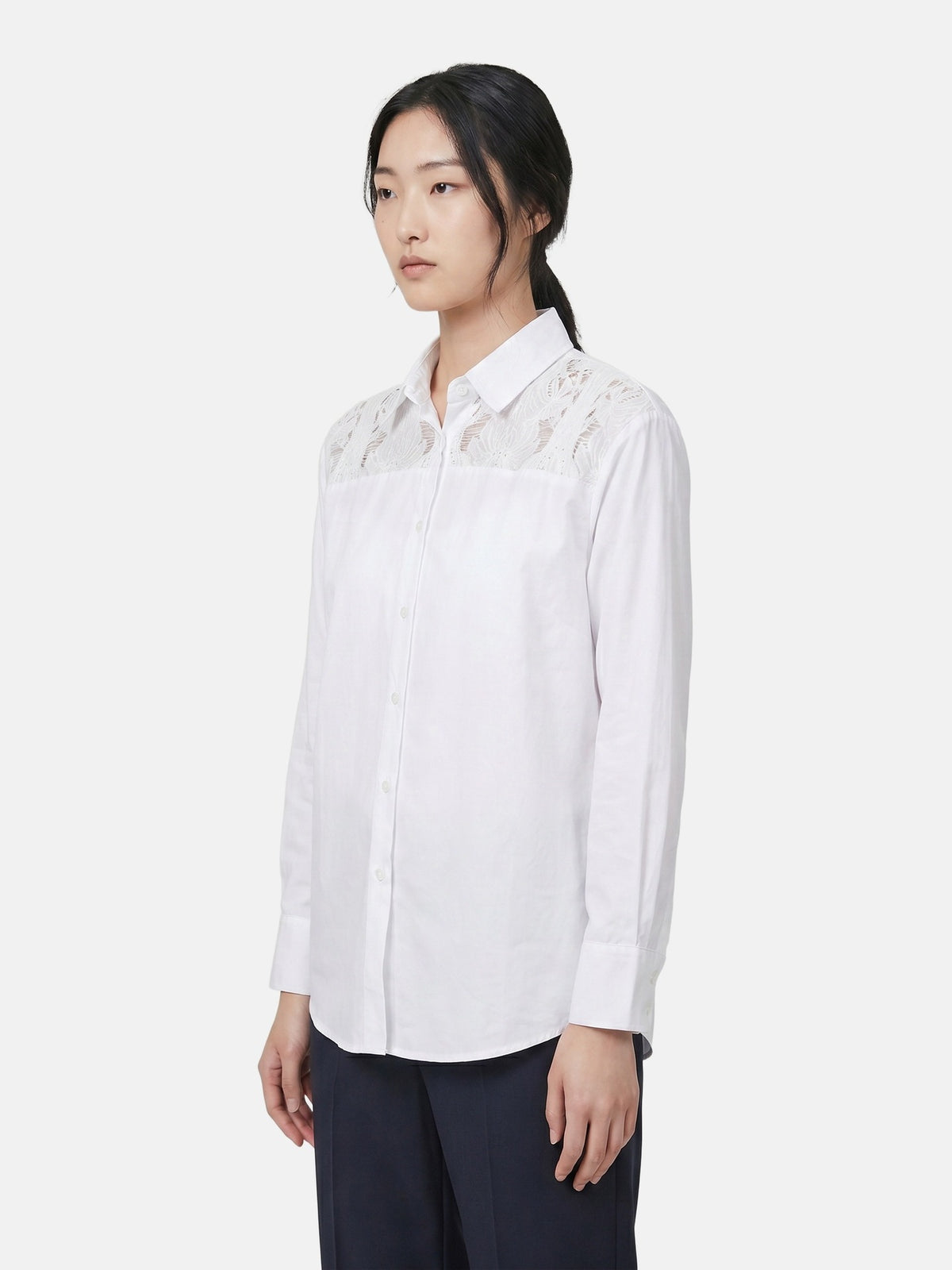 Camicia in Cotone Bianco