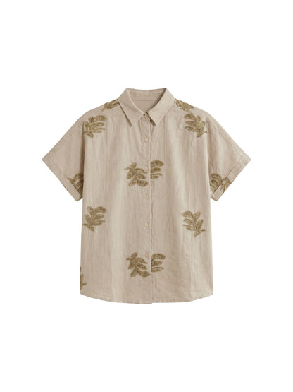 Camicia in Cotone Beige