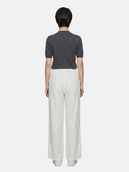 Pantaloni in Viscosa Bianco