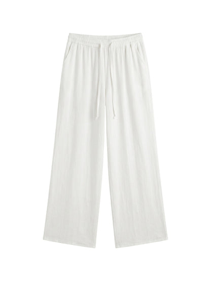 Pantaloni in Viscosa Bianco