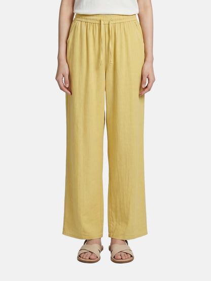 Pantaloni in Viscosa Giallo