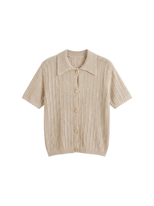 Maglieria in Poliestere Beige