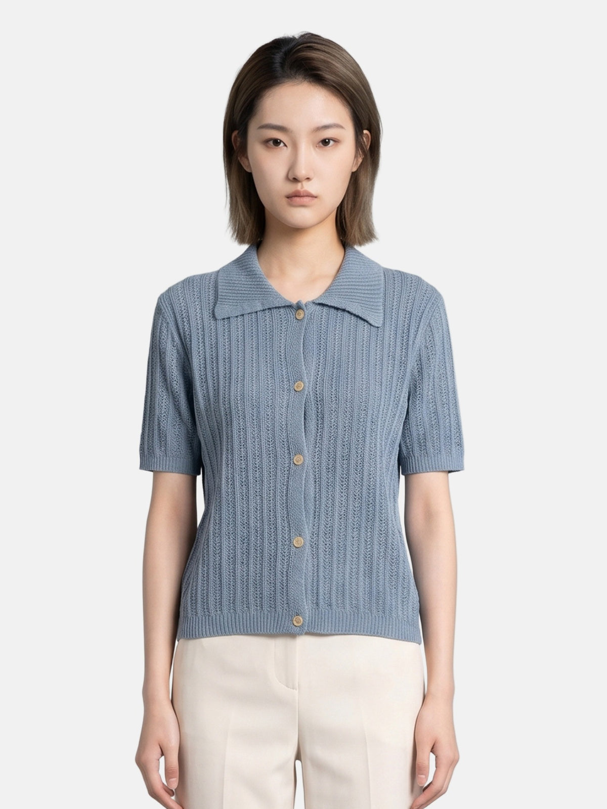 Maglieria in Poliestere Blu
