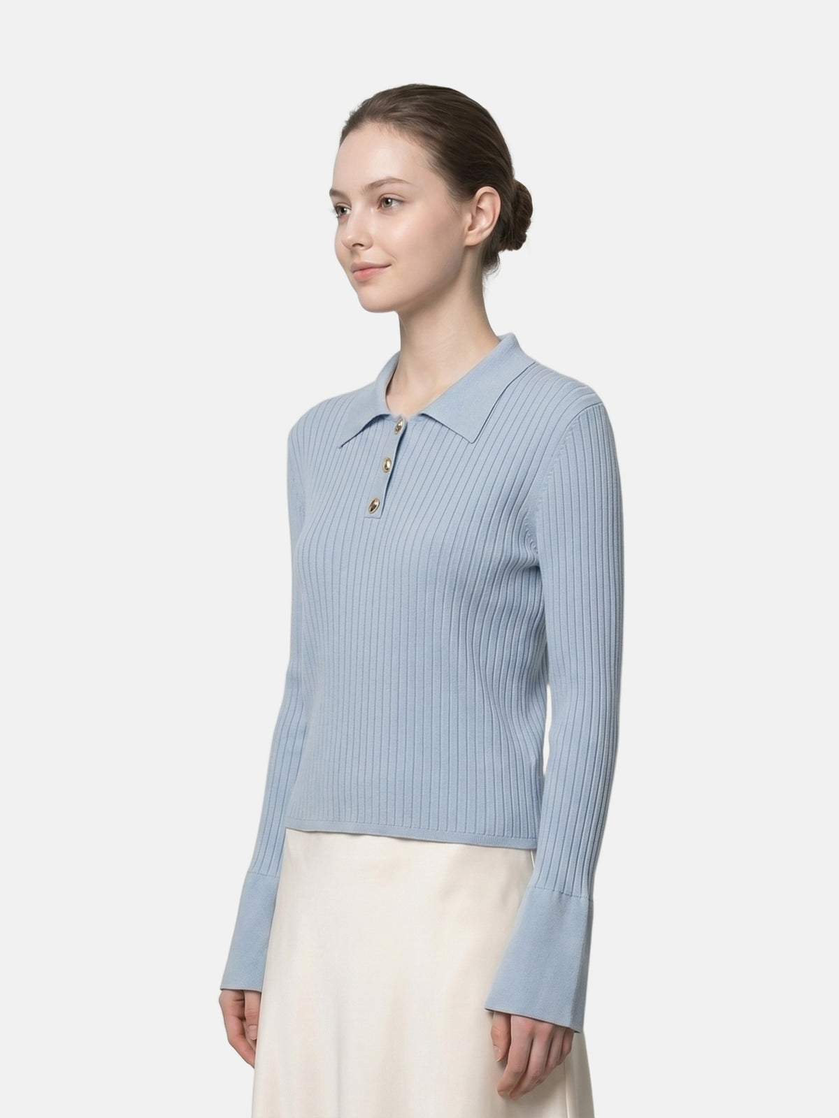 T-shirt in Viscosa Blu
