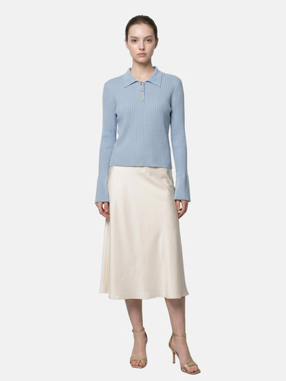 T-shirt in Viscosa Blu