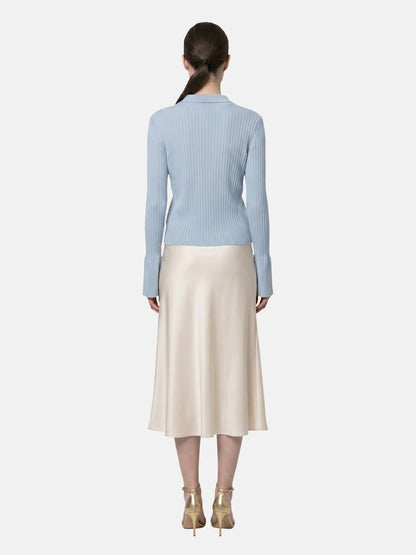 T-shirt in Viscosa Blu