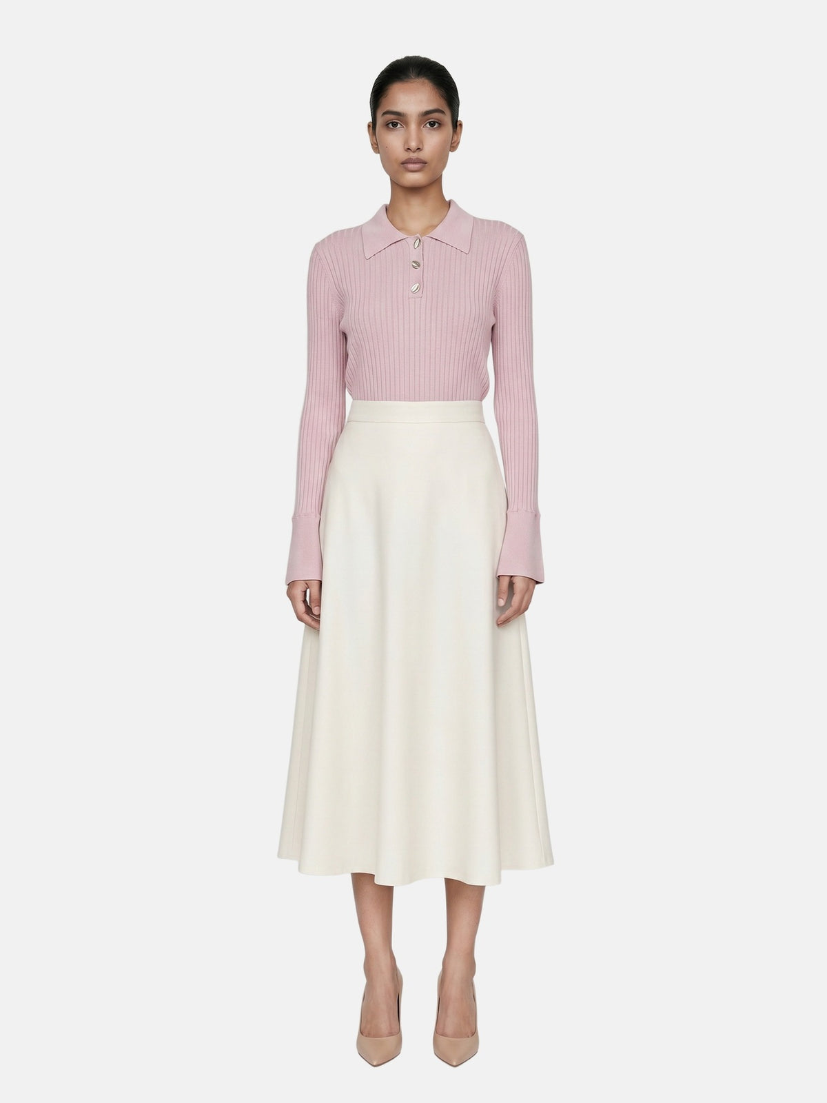 T-shirt in Viscosa Rosa