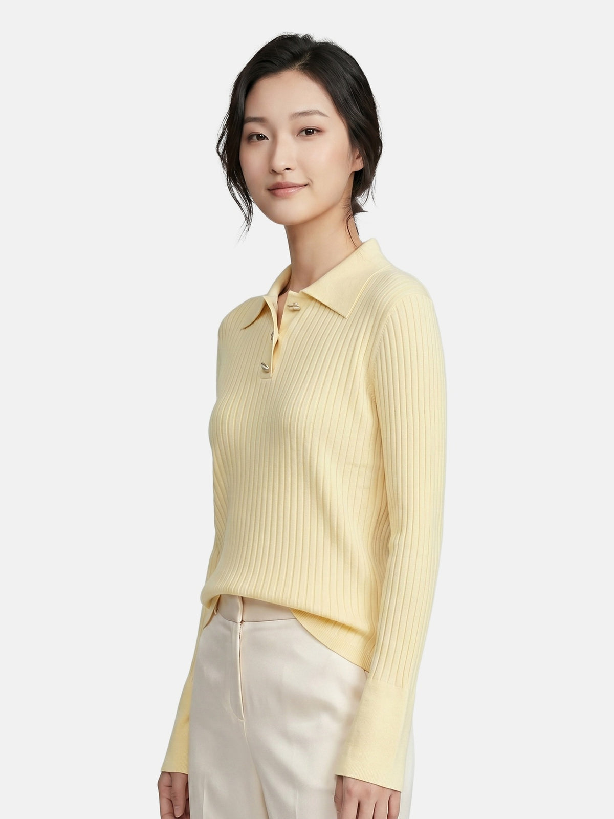 T-shirt in Viscosa Giallo