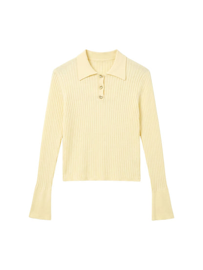 T-shirt in Viscosa Giallo