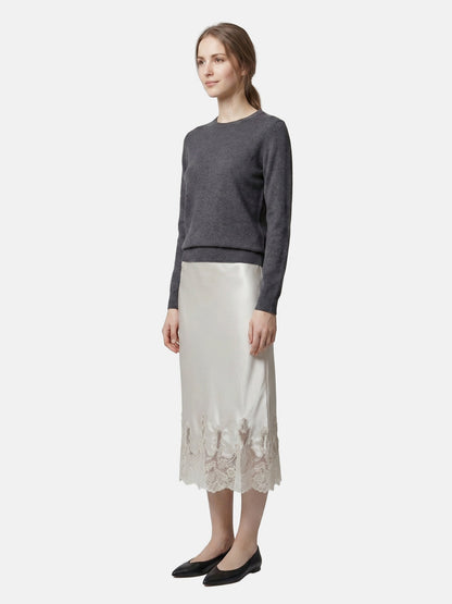 Gonna in Poliestere Beige Scuro