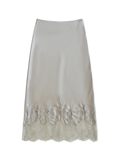 Gonna in Poliestere Beige Scuro