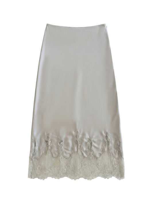 Gonna in Poliestere Beige Scuro