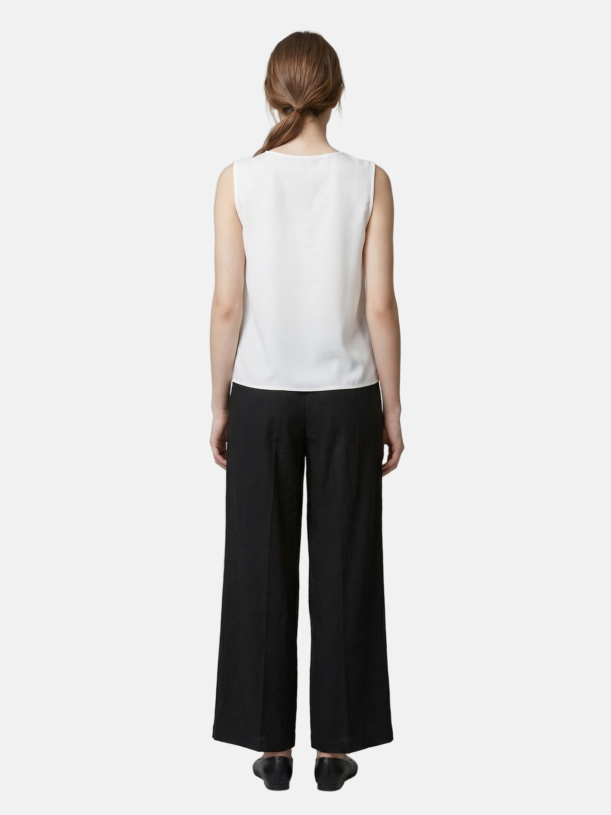 Pantaloni in Viscosa Nero