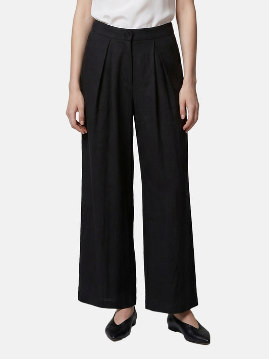Pantaloni in Viscosa Nero