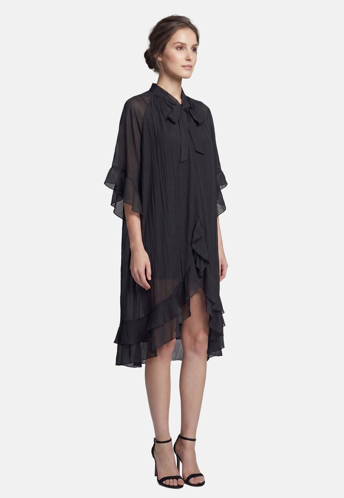 Vestito in Tencel Nero