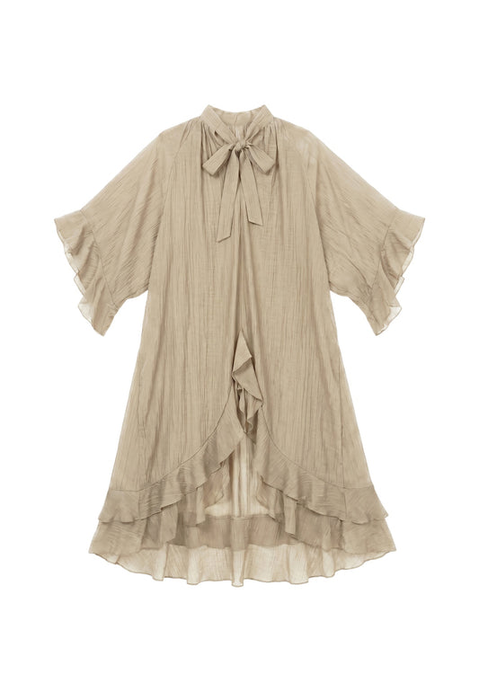 Vestito in Tencel Cammello