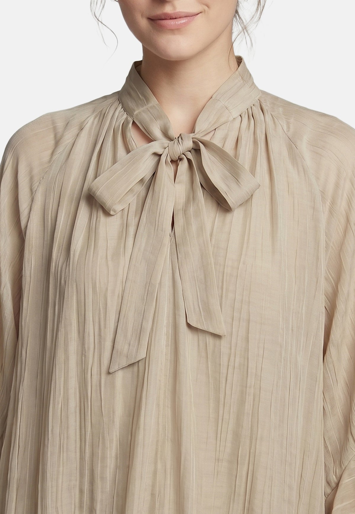 Vestito in Tencel Cammello
