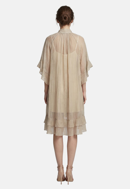 Vestito in Tencel Cammello