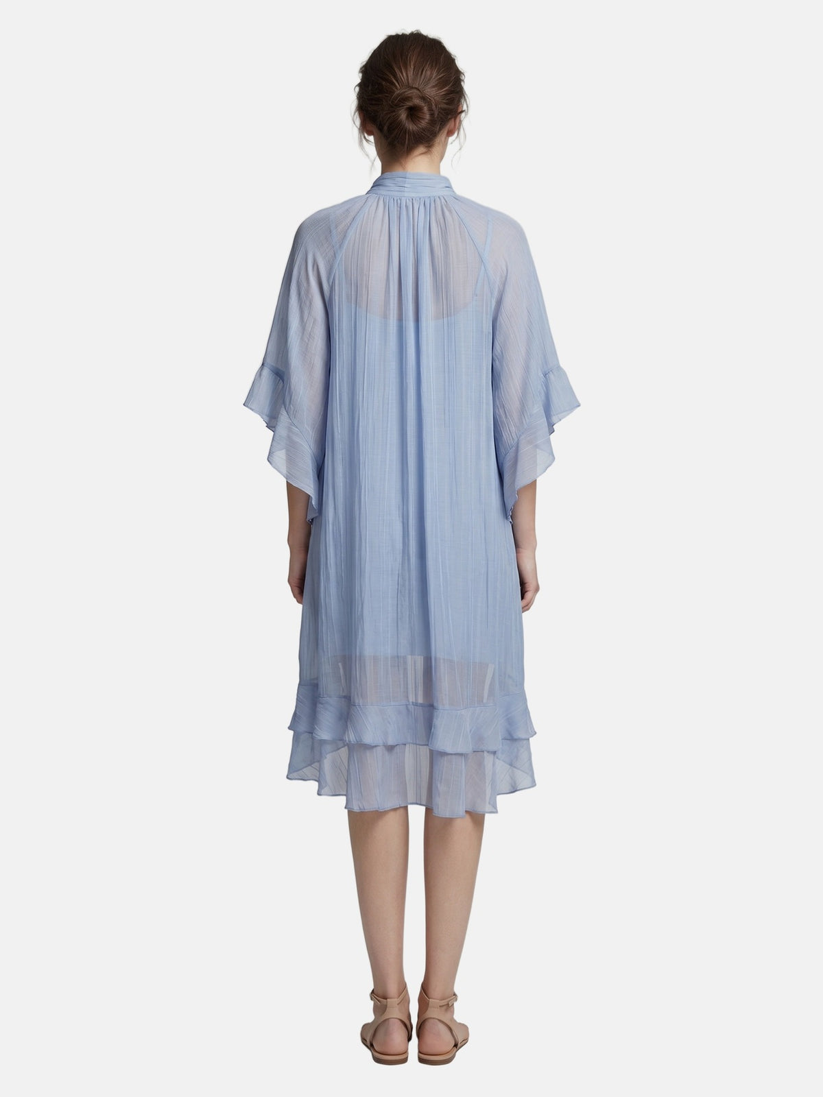 Vestito in Tencel Blu