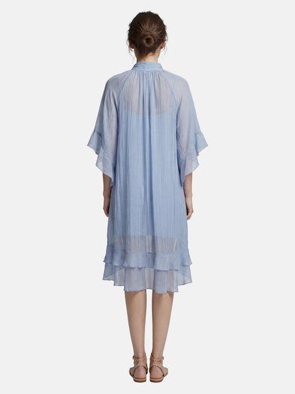 Vestito in Tencel Blu