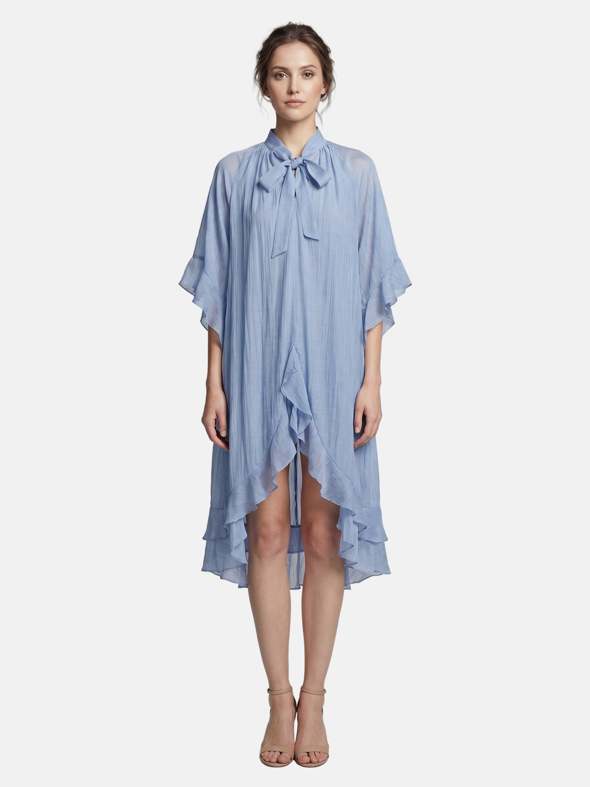 Vestito in Tencel Blu