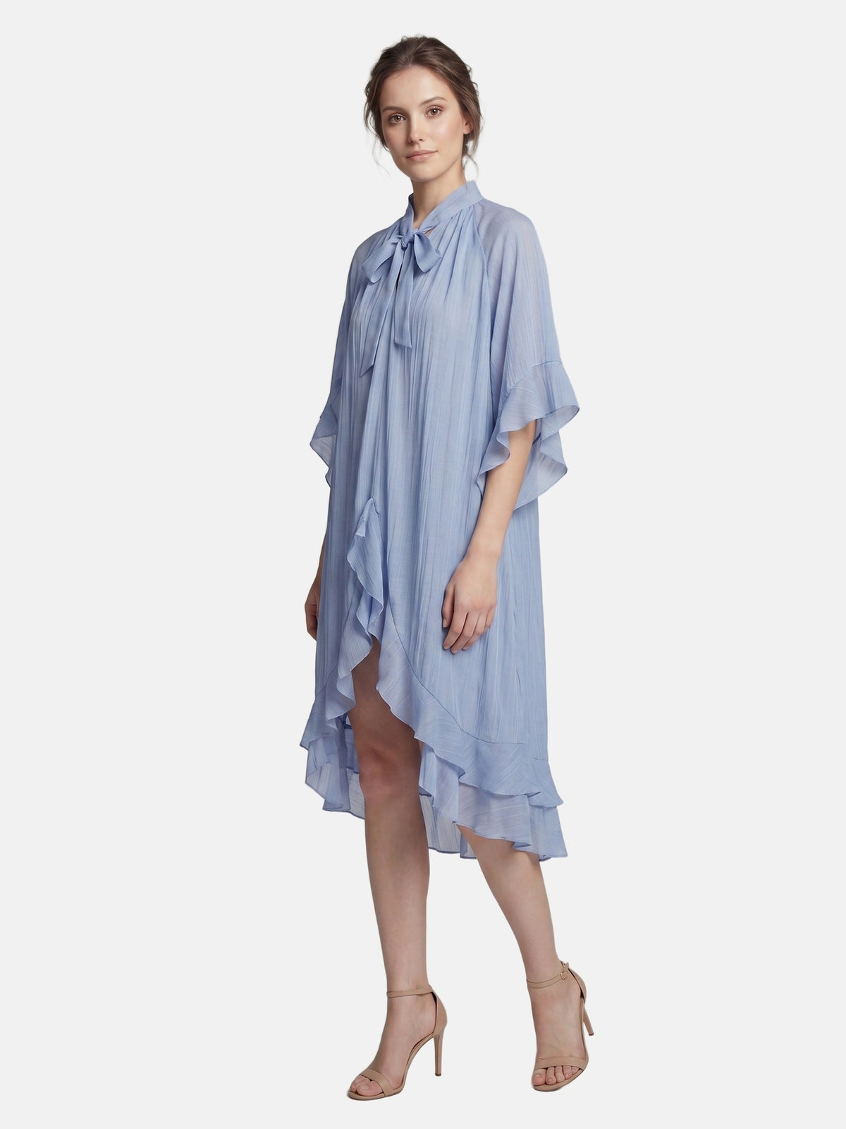 Vestito in Tencel Blu