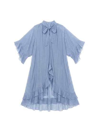 Vestito in Tencel Blu