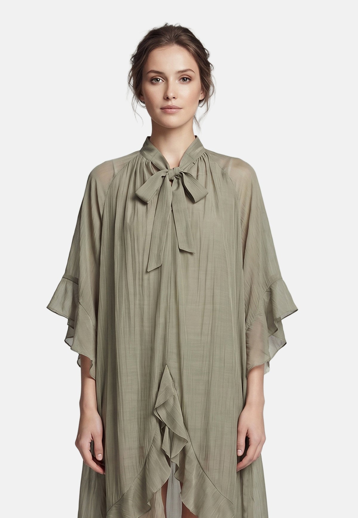 Vestito in Tencel Beige