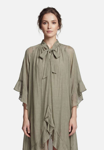 Vestito in Tencel Beige