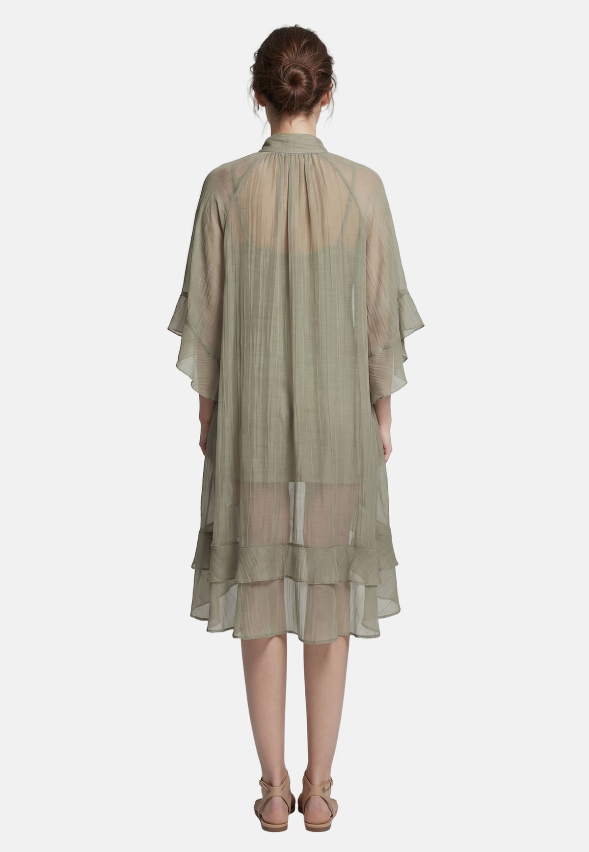 Vestito in Tencel Beige