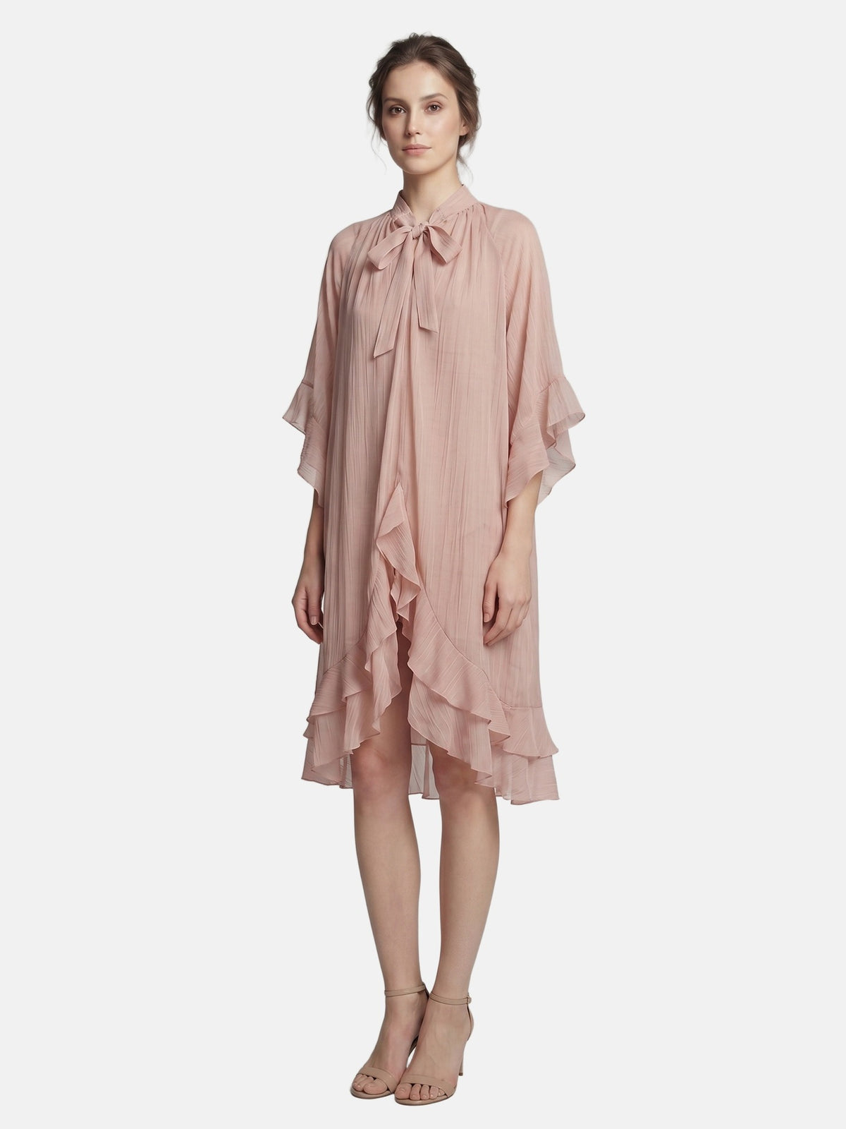 Vestito in Tencel Rosa