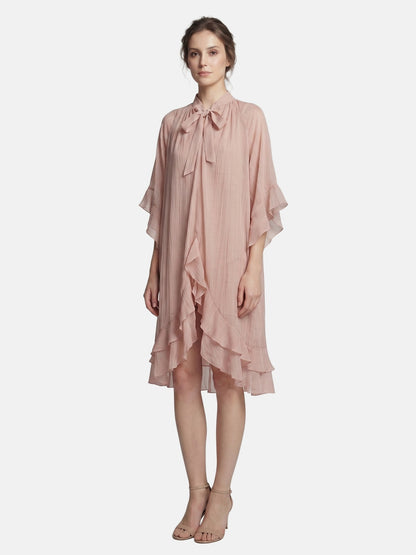 Vestito in Tencel Rosa