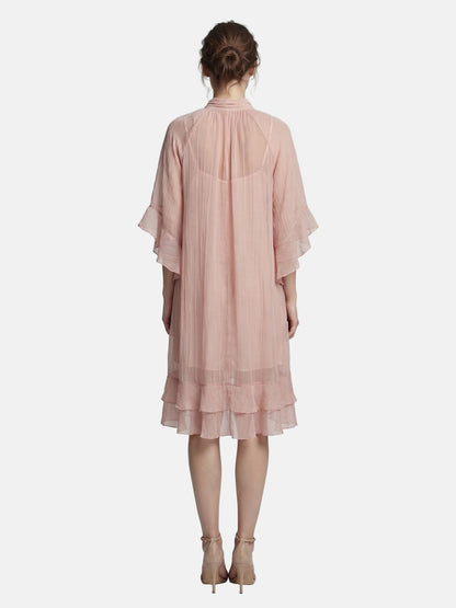 Vestito in Tencel Rosa