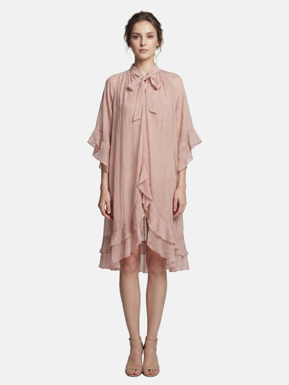 Vestito in Tencel Rosa