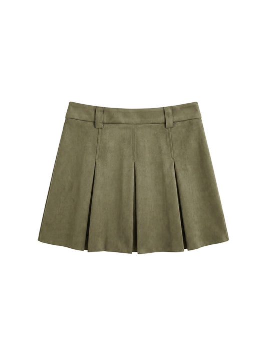 Gonna in Poliestere Verde Militare