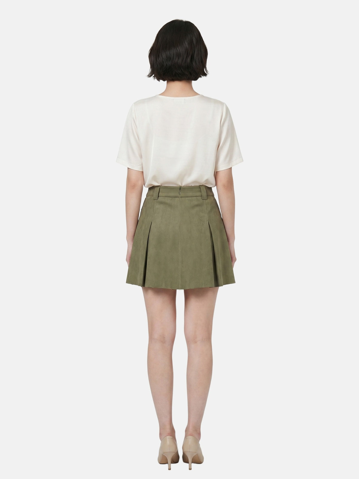 Gonna in Poliestere Verde Militare
